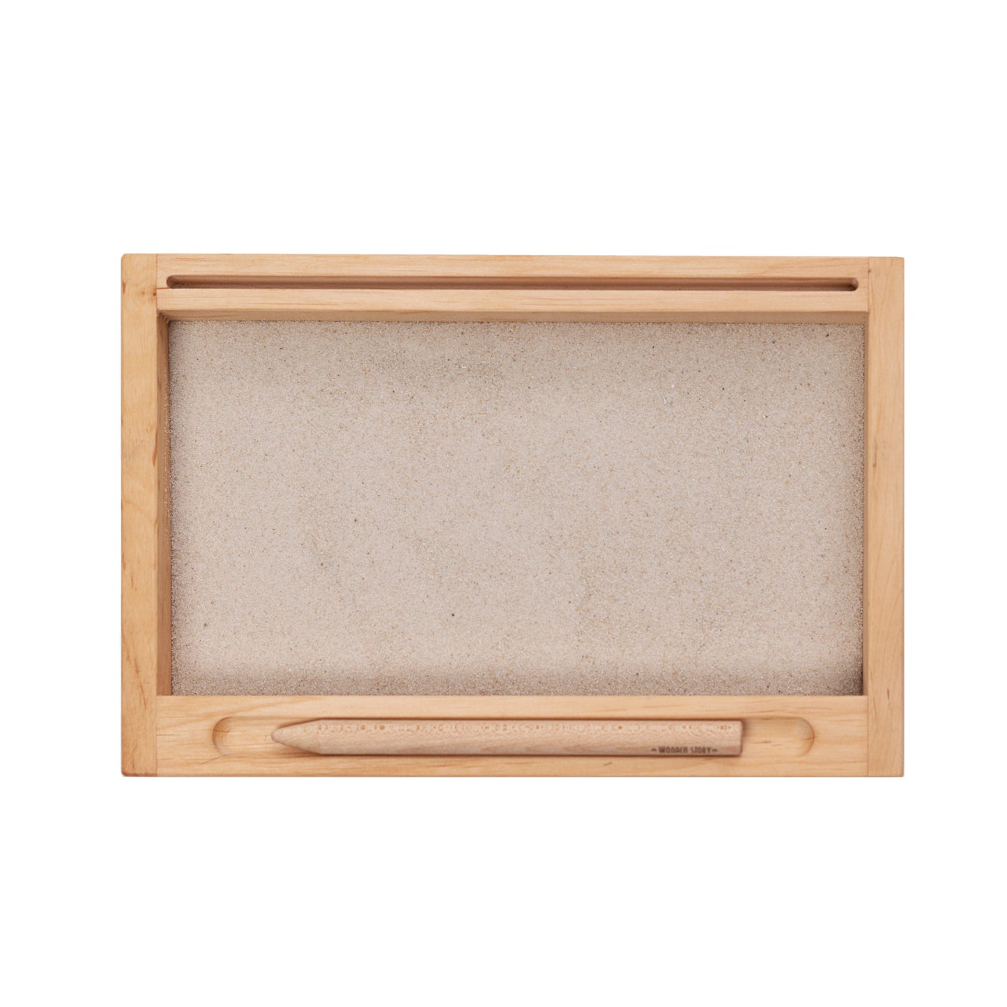 Sand writing tray + card holder - sensory toy