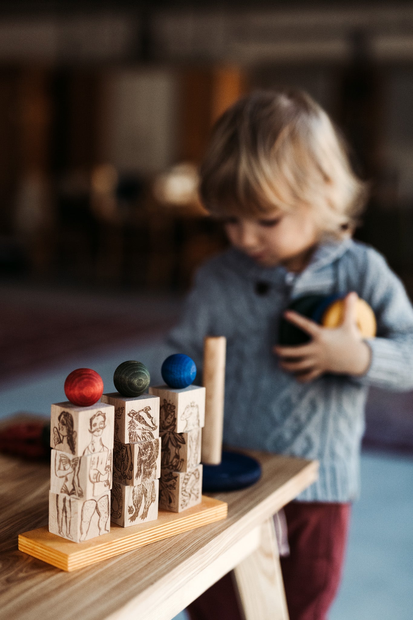 Dreamland rainbow stacking toy - Montessori