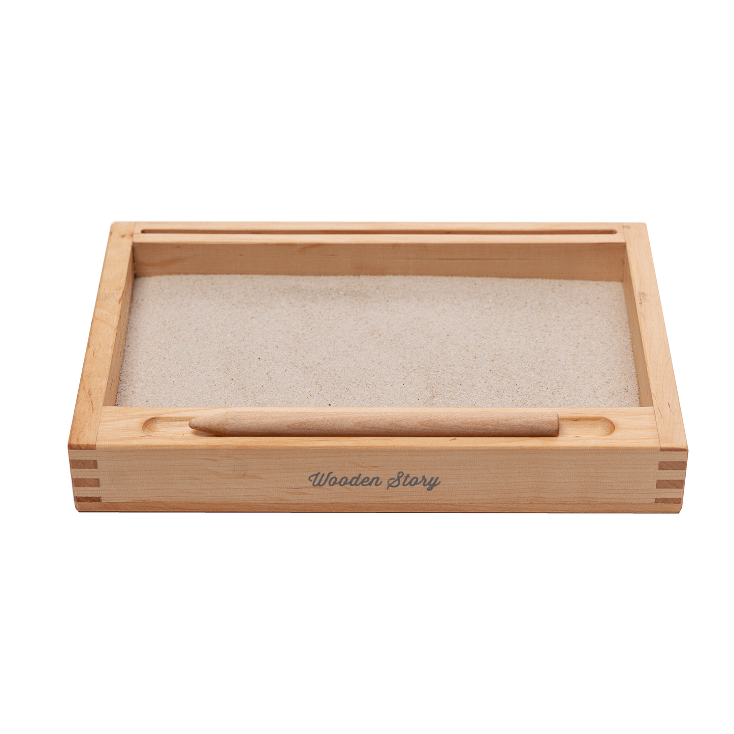 Sand writing tray + card holder - sensory toy