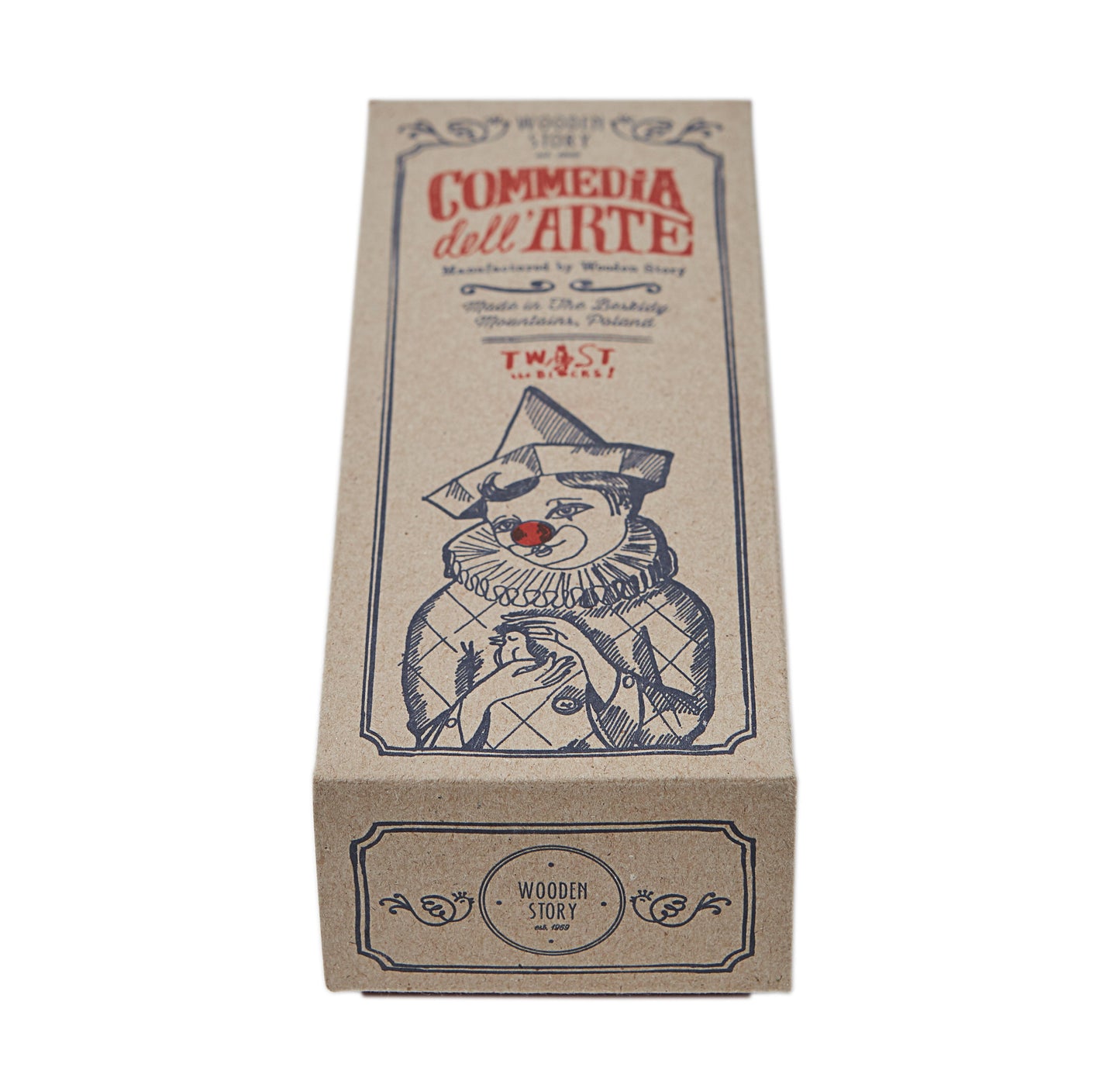 twist the blocks - Commedia dell'arte - red