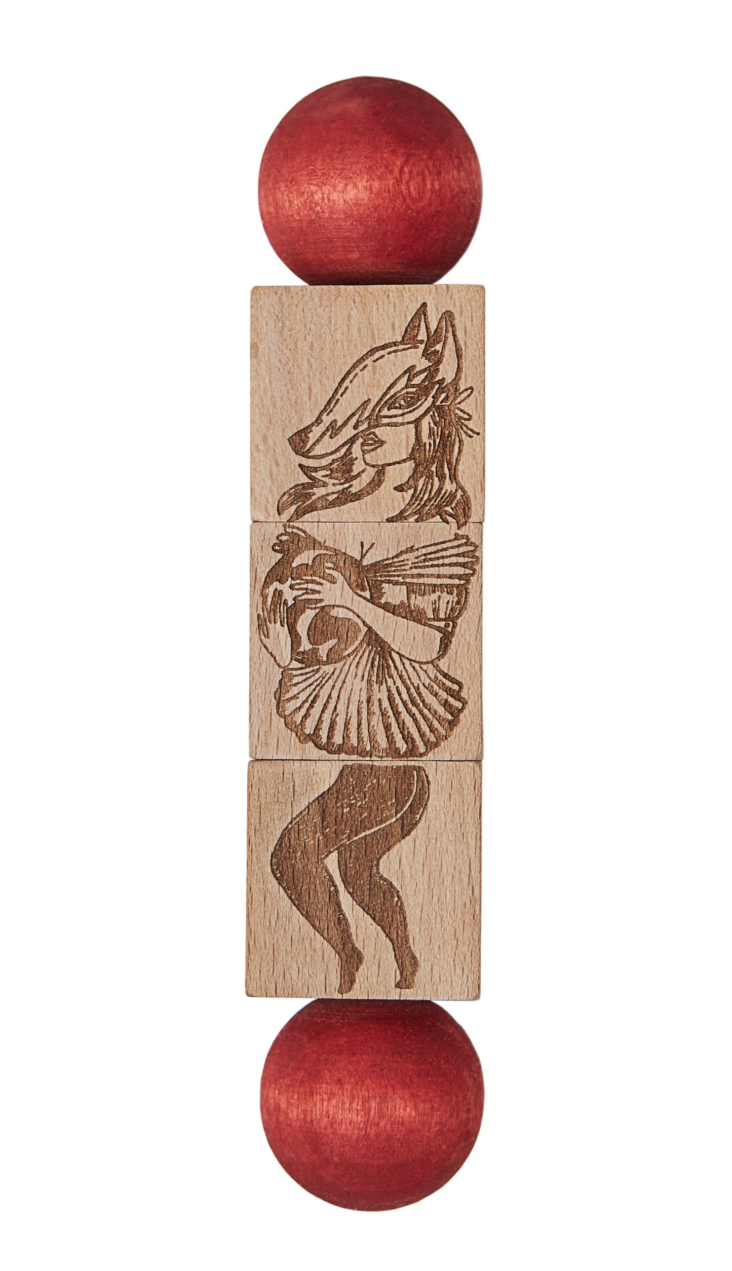 twist the blocks - Commedia dell'arte - red