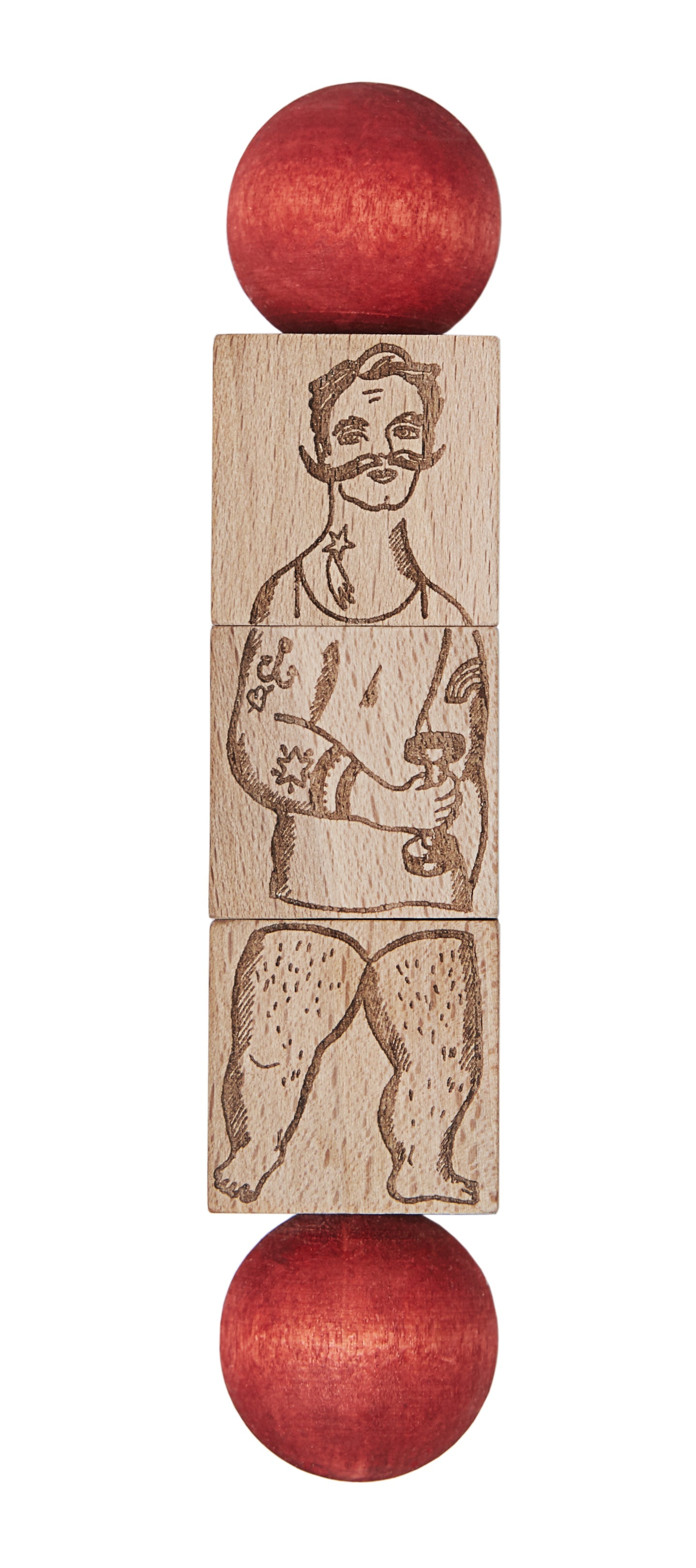 twist the blocks - Commedia dell'arte - red