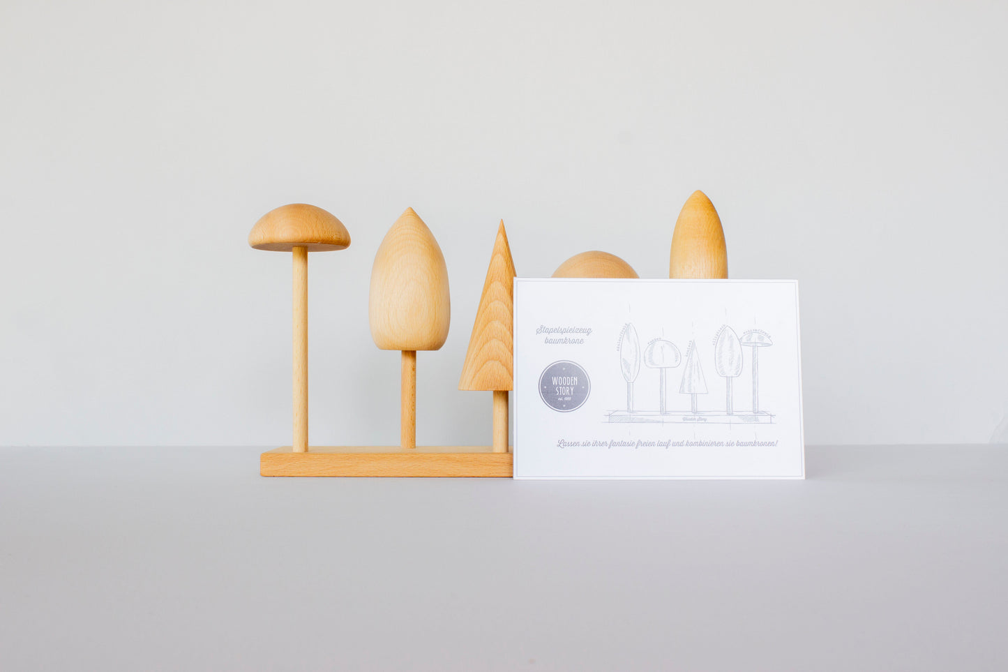stacking toy - tree crowns