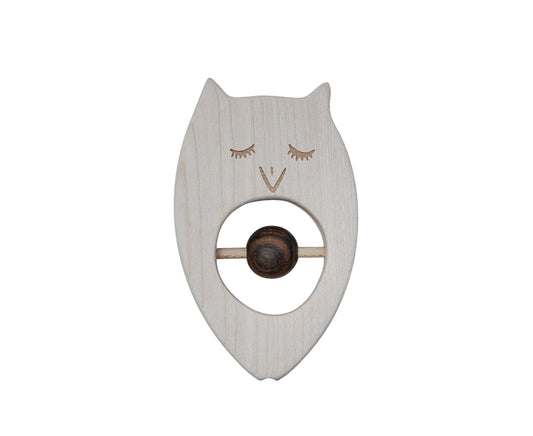 rattle-teether - owl