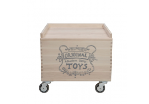 Wooden Storage Crate On Wheels - 2-5
