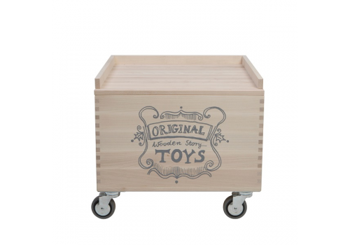 Wooden Storage Crate On Wheels - 2