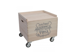 Wooden Storage Crate On Wheels - 2 