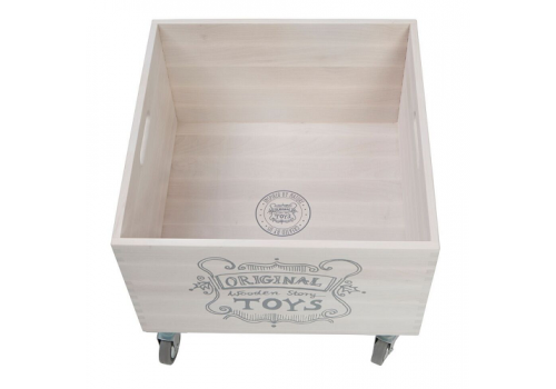Wooden Storage Crate On Wheels - 2-2