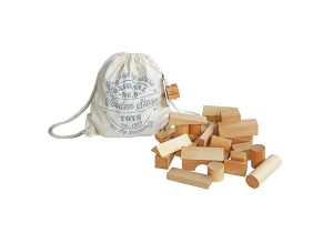 Natürliche Holzbausteine im Sack XL – 30 Stück