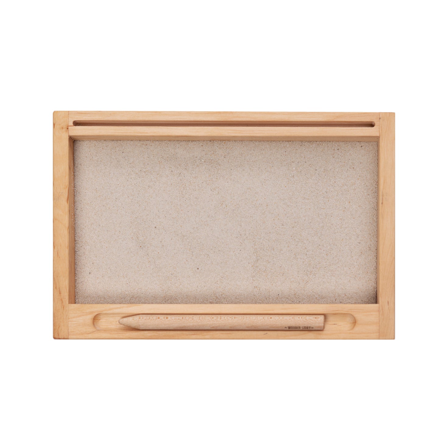 Montessori 1 Part Stand Tray with Flash-Card Holder