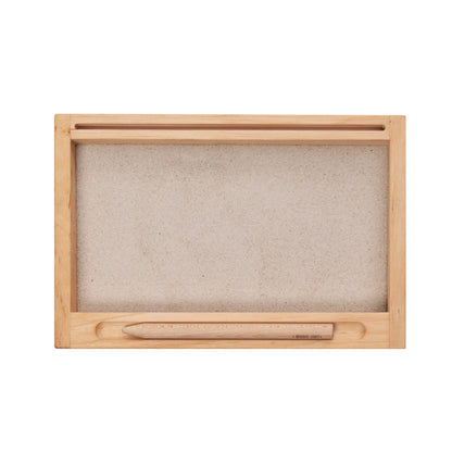 Montessori 1 Part Stand Tray with Flash-Card Holder