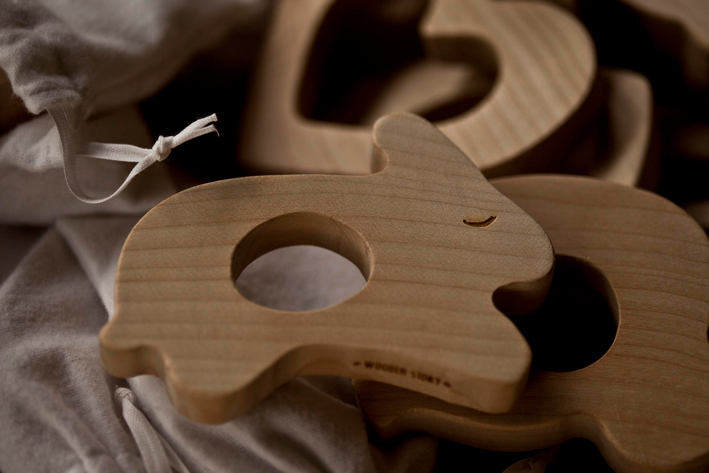 Wooden Teether Love