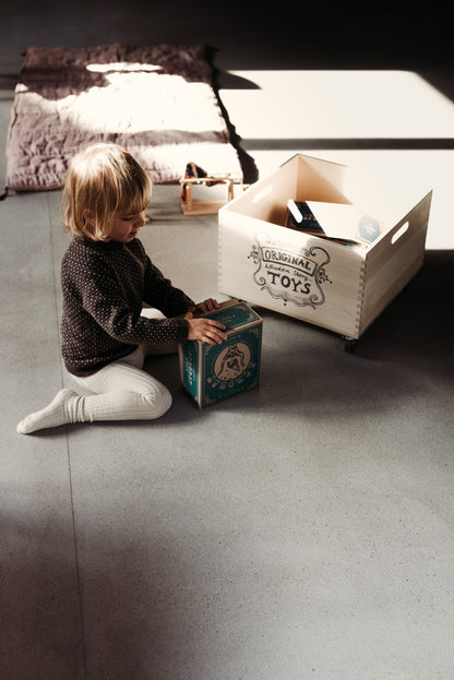 Wooden Storage Crate On Wheels - 2