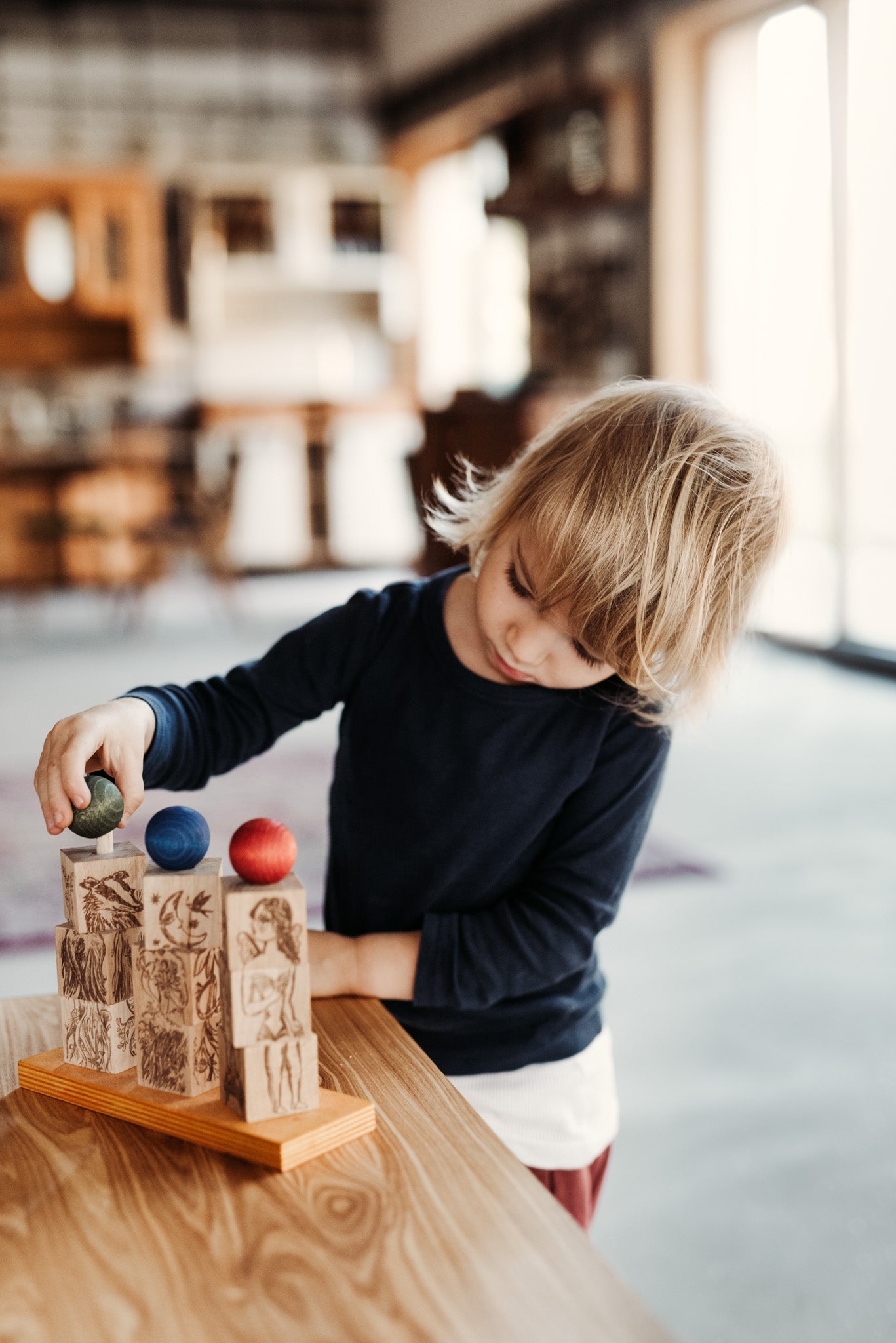 Stacking Montessori Toy Dreamland Natural