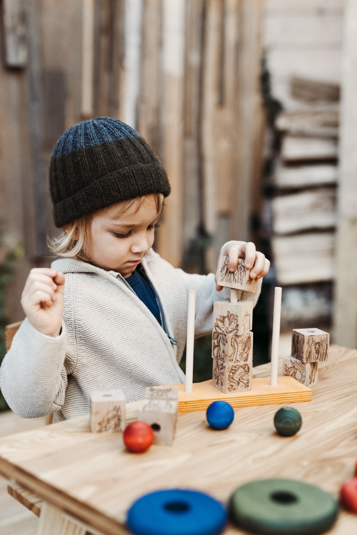 Stacking Montessori Toy Dreamland Rainbow