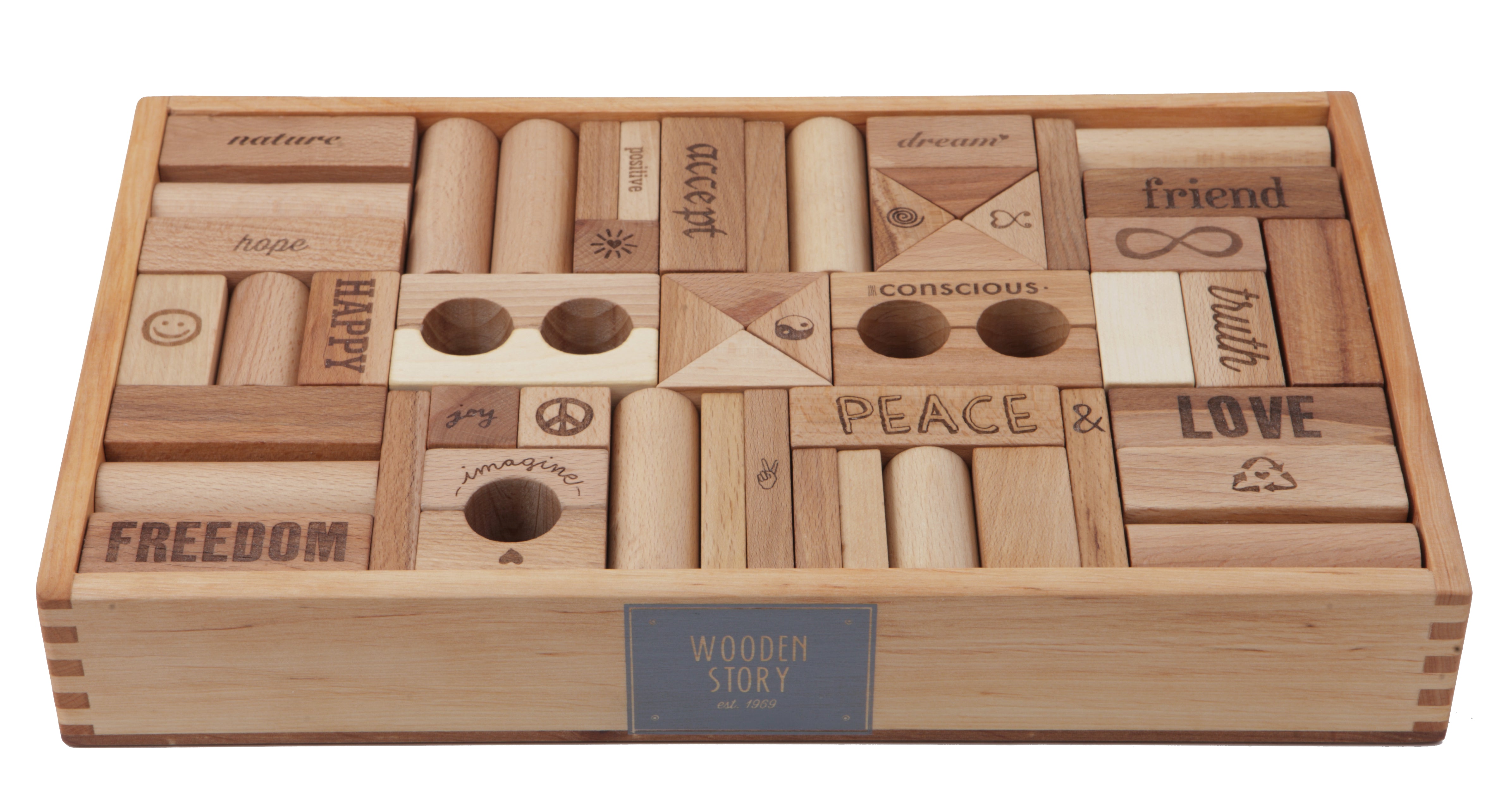 Peace & Love Blocks® - 108 pcs – woodenstory.com