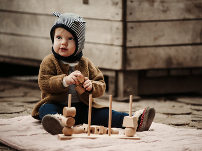 Stacking Montessori Toy XL Natural