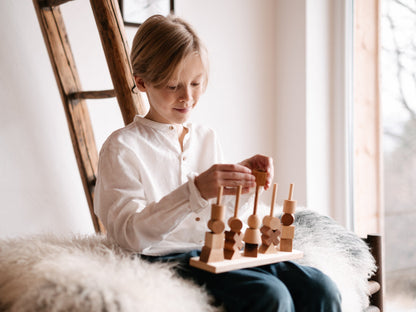 Stacking Montessori Toy Natural