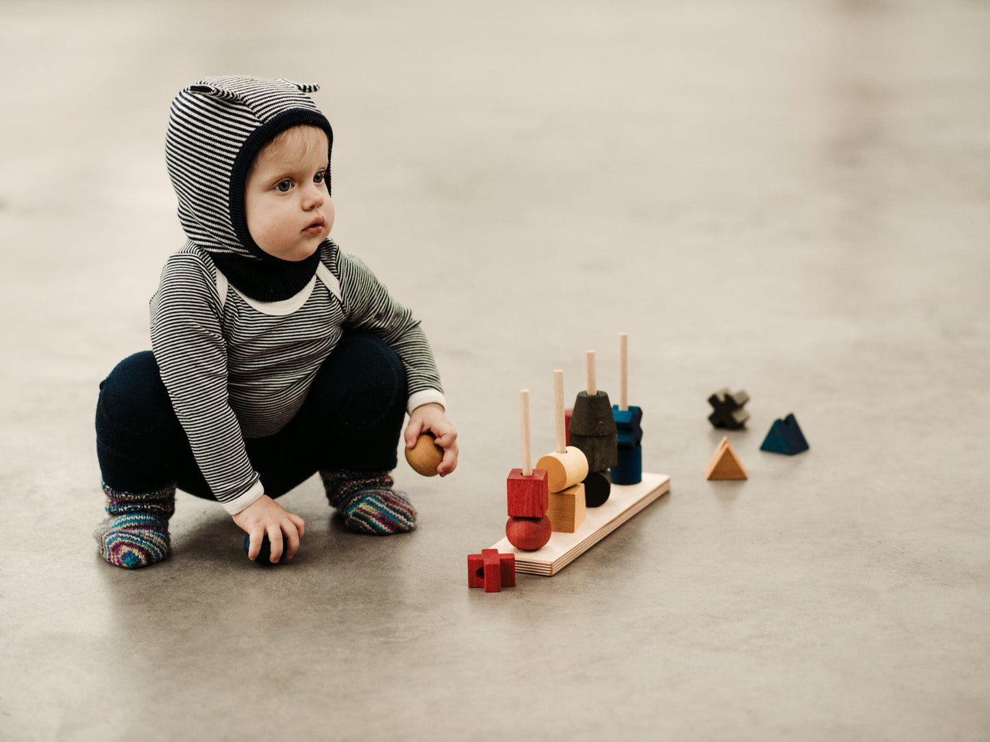 Rainbow stacking toy XL - Montessori