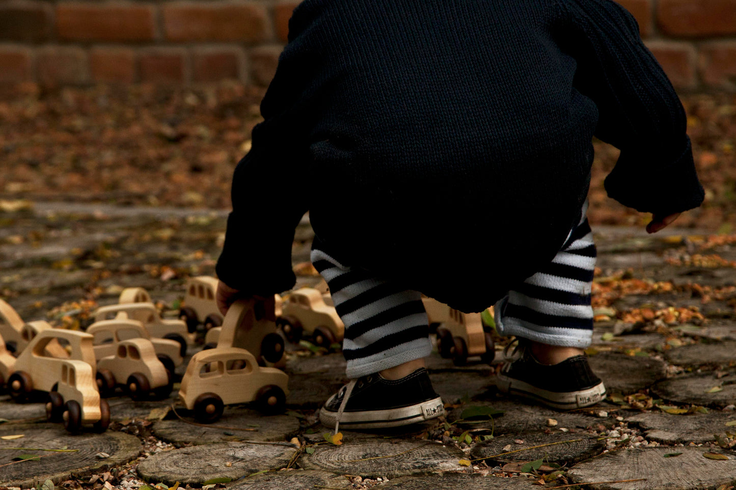 50s Car Eco-Friendly Wooden Toy Car for Babies