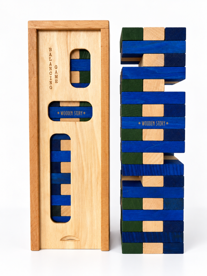 balancing game stacking tower - cold