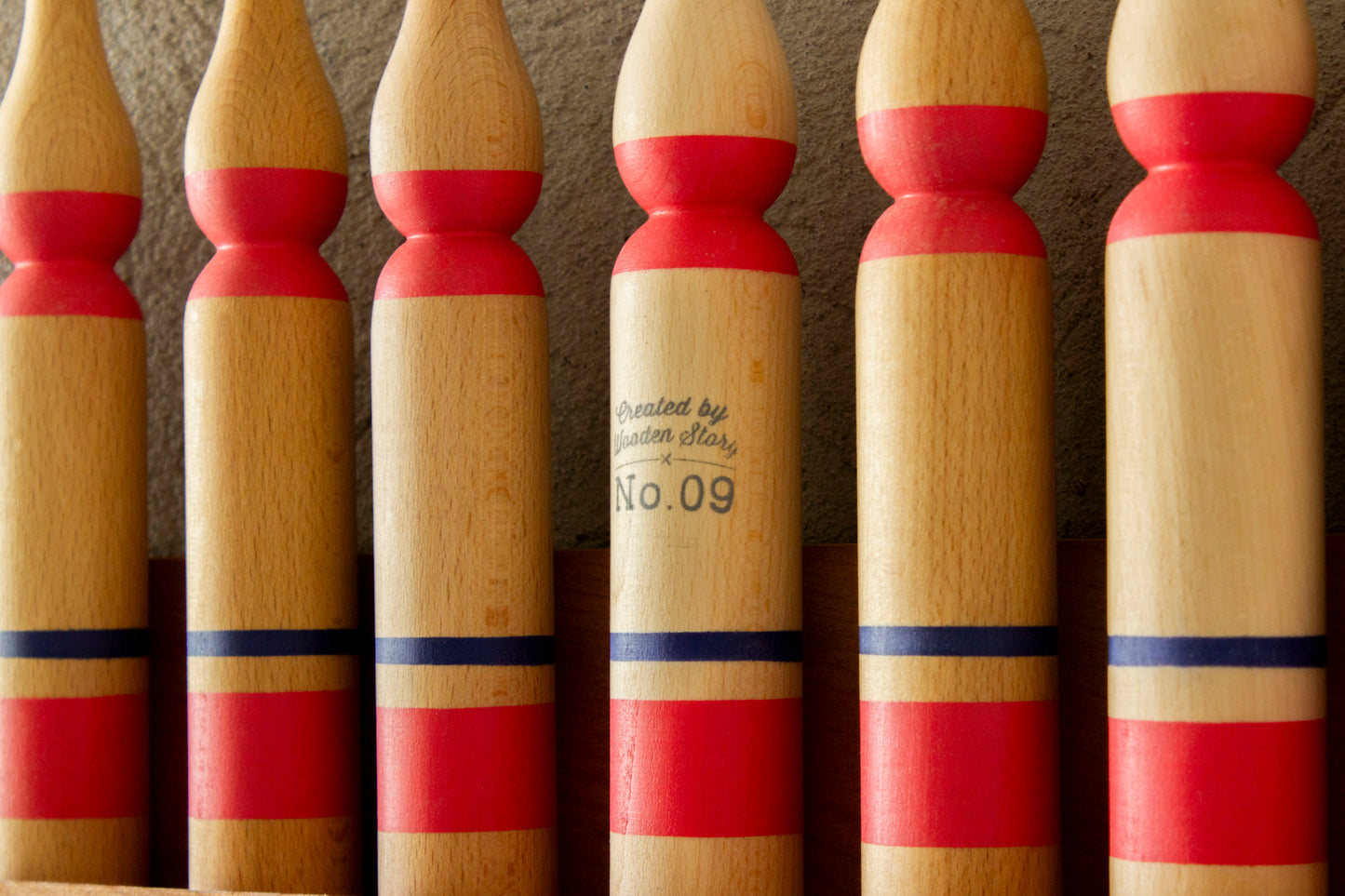 Bowling Red Wooden game