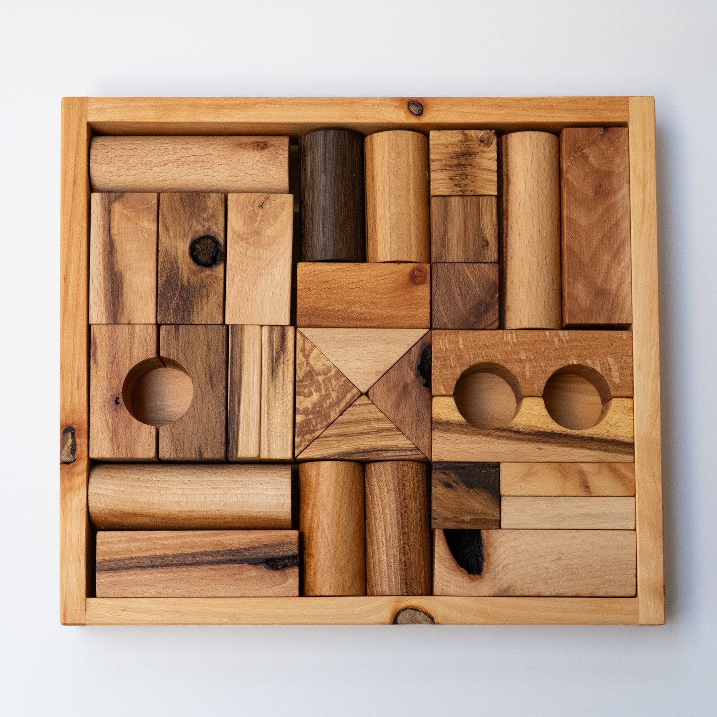 Decor blocks in tray - 30 pcs