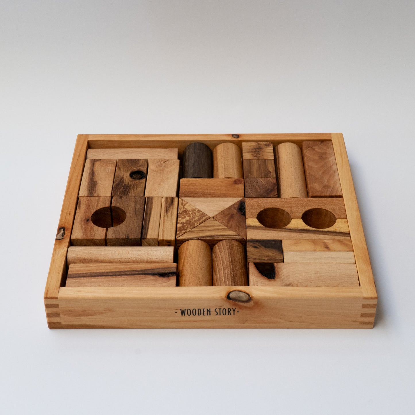 Decor blocks in tray - 30 pcs