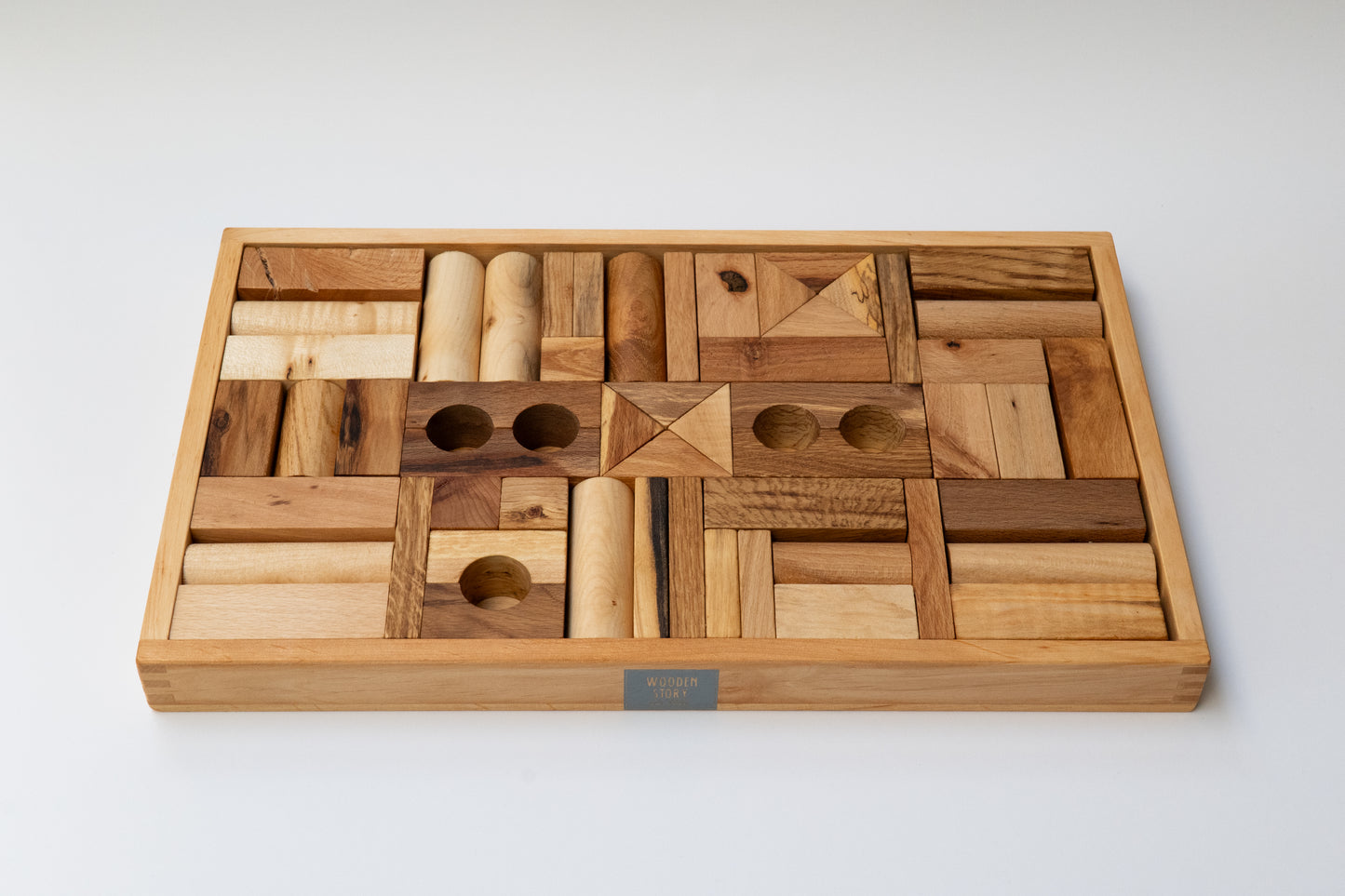 Decor blocks in tray - 54 pcs