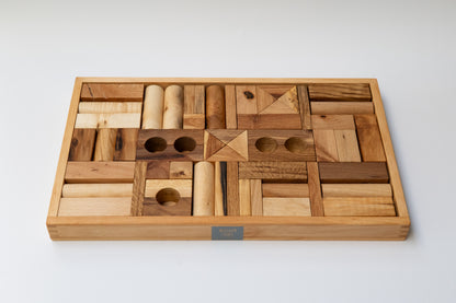 Decor blocks in tray - 54 pcs