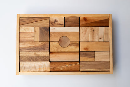 Decor blocks in tray XL - 63 pcs