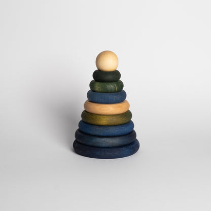 Cold Round Pyramid - Montessori Stacker