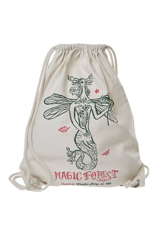 Cotton Sack - BackPack Magic Forest Water Nymph