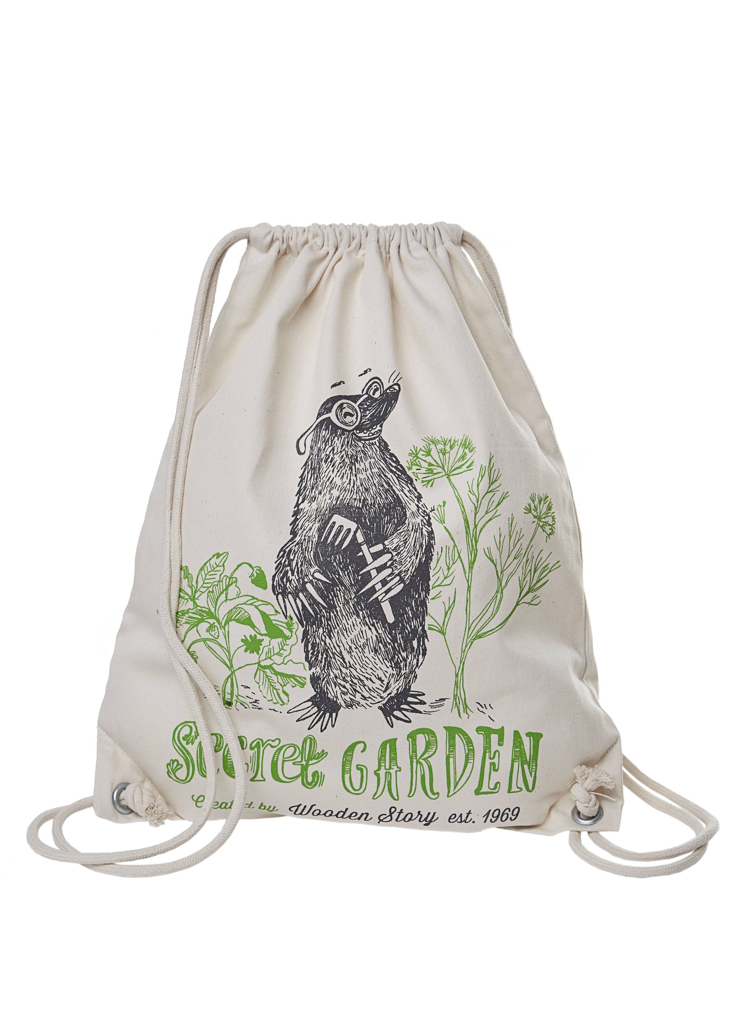 Cotton Sack - BackPack Secret Garden Mole