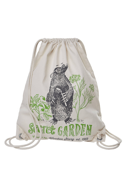 Cotton Sack - BackPack Secret Garden Mole