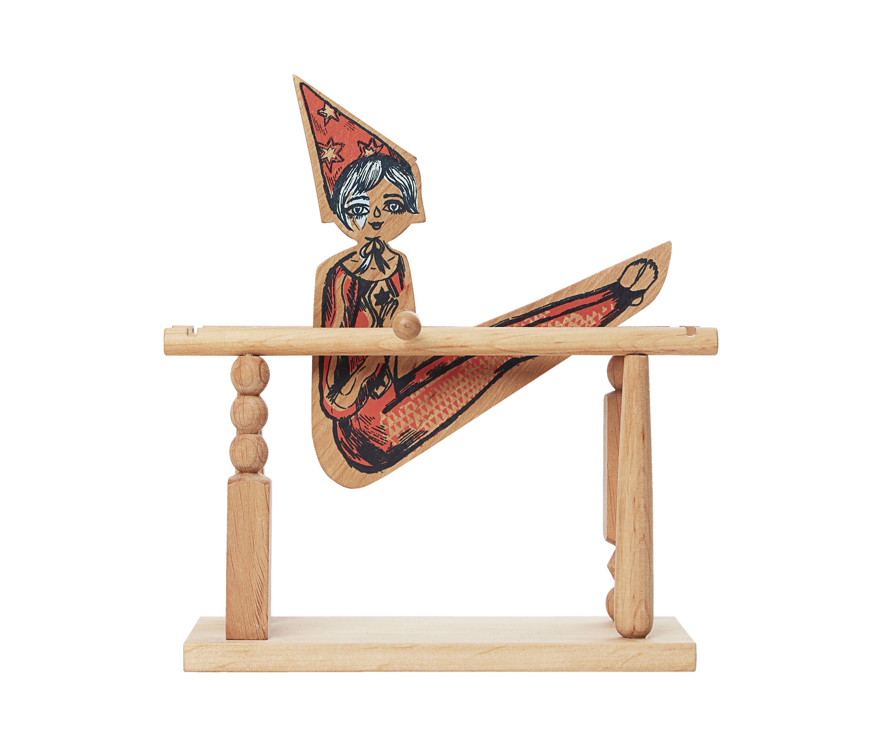 その他 Creative Playthings Wood Acrobats Acrobat Girl – woodenstory.com