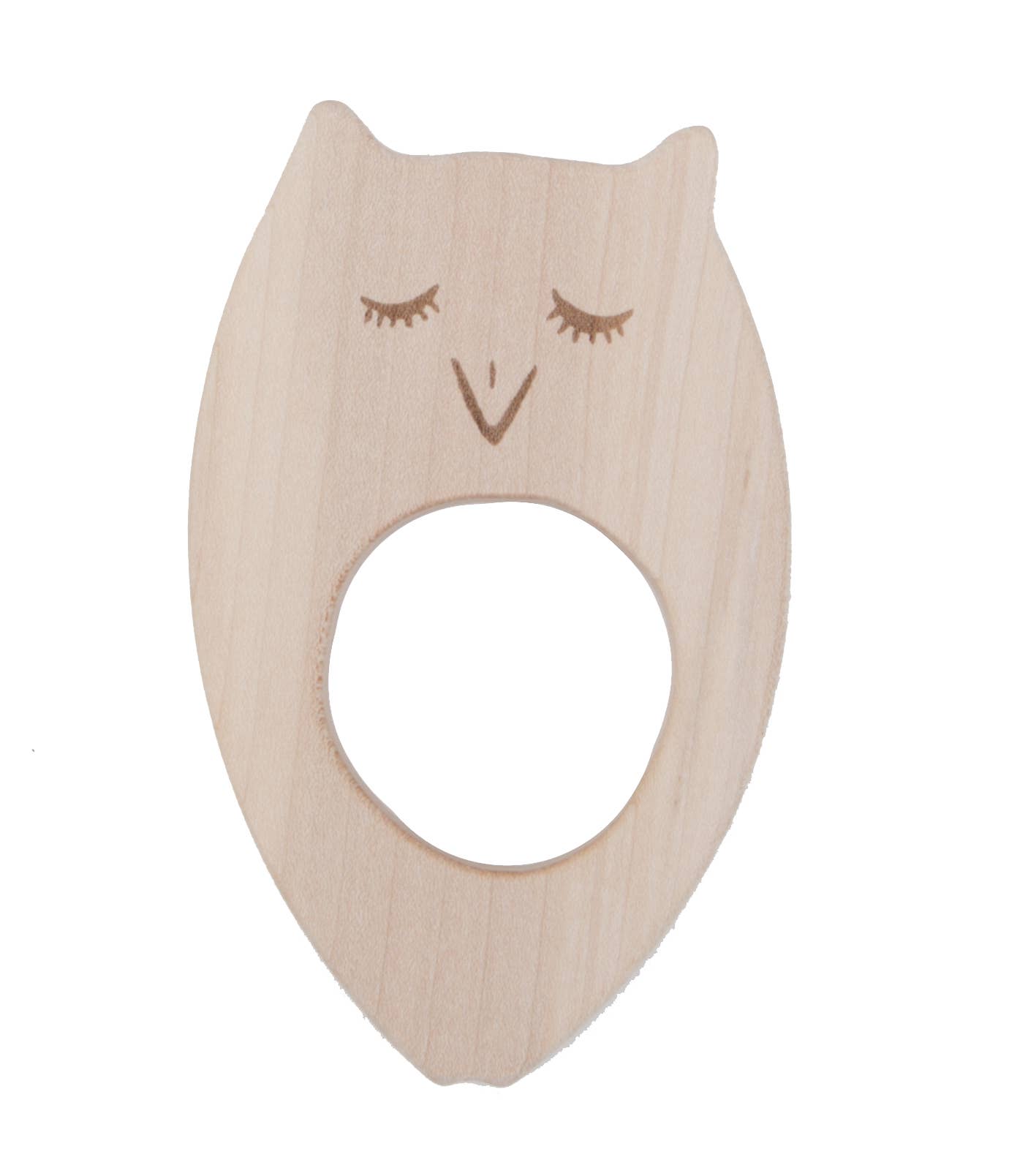 wooden teether - owl